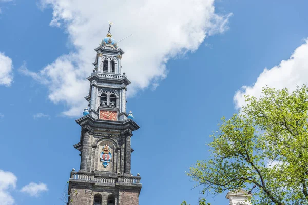 Igreja ocidental em Amsterdã, Holanda . — Fotografia de Stock