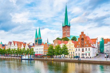 Trave Nehri, Luebeck, Almanya.