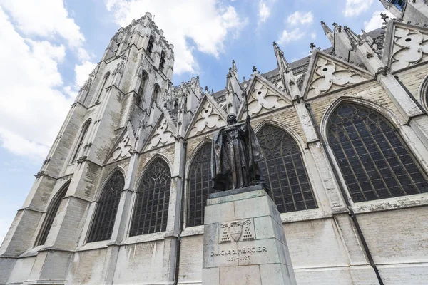 San Miguel y Santa Gúdula en Bruselas, Bélgica . — Foto de Stock