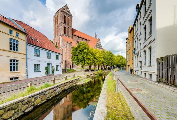 Church St. Nicholas Wismar, Németország. — Stock Fotó