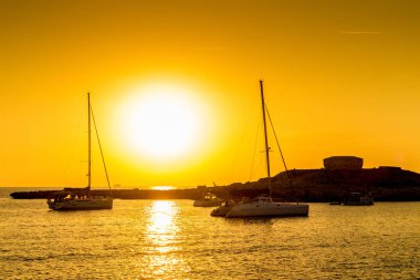 Minorca'daki Santandria Kulesi, İspanya.