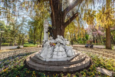 Seville'deki Becquer çardağı, Endülüs, İspanya.