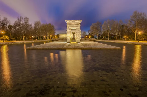 Świątynia Debod w Madrycie, Hiszpania. — Zdjęcie stockowe