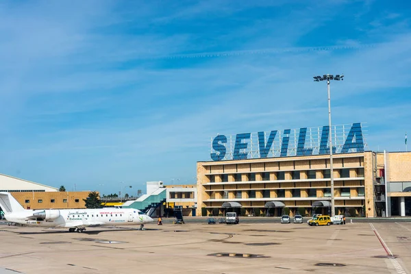 Endülüs, Seville Havaalanı, İspanya — Stok fotoğraf