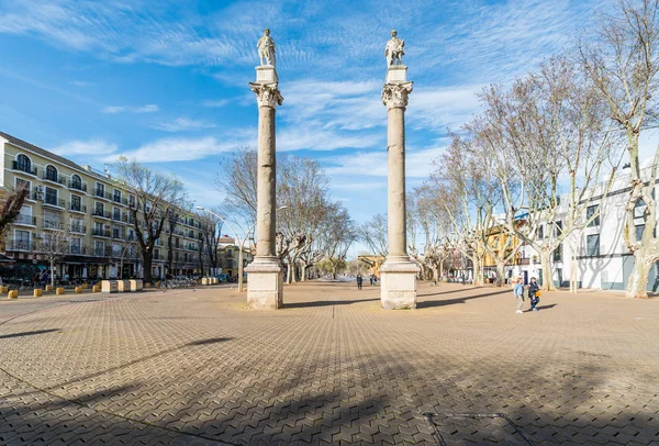 Alameda de Hercules w Sewilli, Andaluzja, Południowa Hiszpania — Zdjęcie stockowe