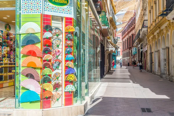 Calle Sierpes в Seville, Andalusia, Spain — стоковое фото