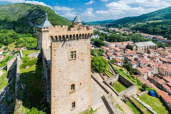 Chateau de Foix castle, France — Stok Foto