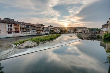 Saint Girons, Fransa 'da Le Salat Nehri