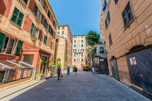 Camogli in Cinque Terre, Liguria, Włochy. — Zdjęcie stockowe