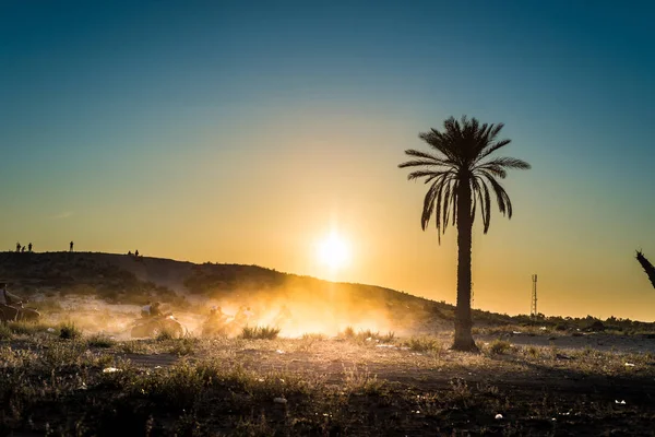 Öknen verksamhet i Tunisien — Stockfoto