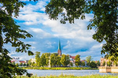 Mecklenburg-Vorpommern eyaletindeki Schwerin Katedrali, Almanya.