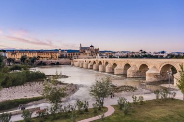 Cordoba, Andalusia, Güney İspanya Roma köprüsü.