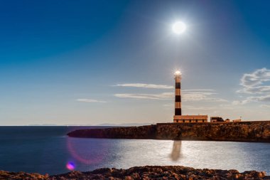 Artrutx Deniz Feneri Minorca, İspanya.