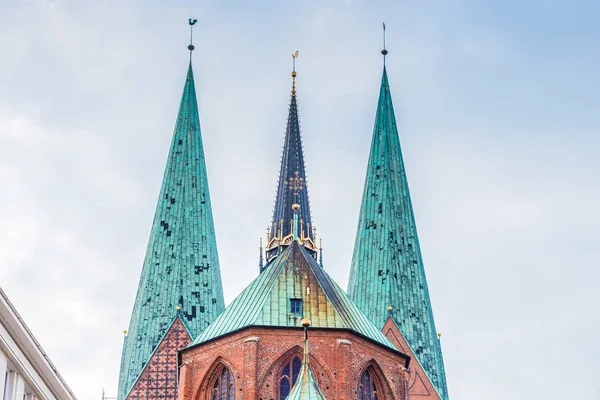 德国吕贝克的圣玛丽教堂. — 图库照片