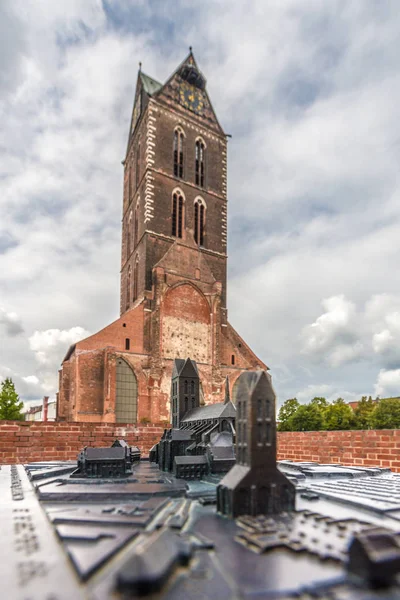 Igreja de Santa Maria em Wismar, Alemanha . — Fotografia de Stock