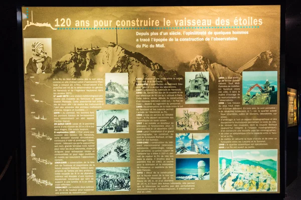 Museum in Pic du Midi, Frankrijk — Stockfoto