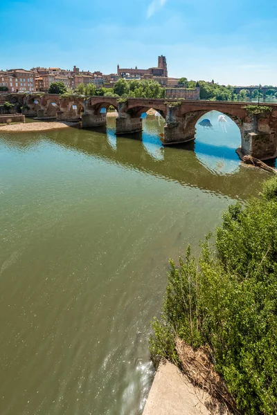 22 серпня 1944 мосту в місті Albi, Франція — стокове фото