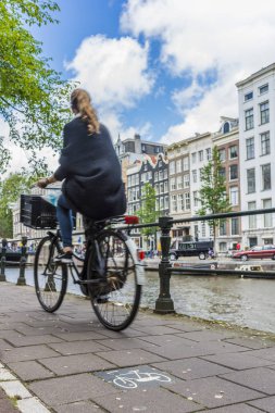 bisiklet Amsterdam, Hollanda 'da.
