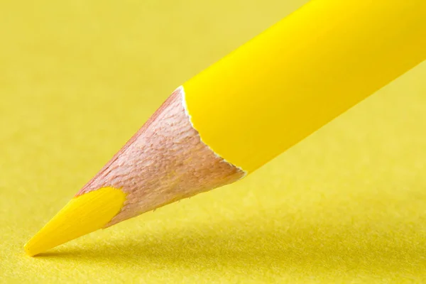 Lápiz Amarillo Sobre Papel Primer Plano Concepto Empresa Educación —  Fotos de Stock
