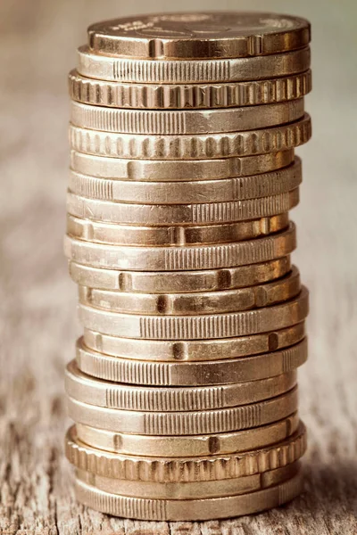 Coins Stacked Each Other Money Concept — Stock Photo, Image