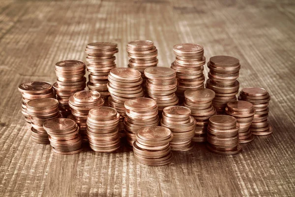 Büyük Miktarda Bakır Para Yığını Euro Cent — Stok fotoğraf