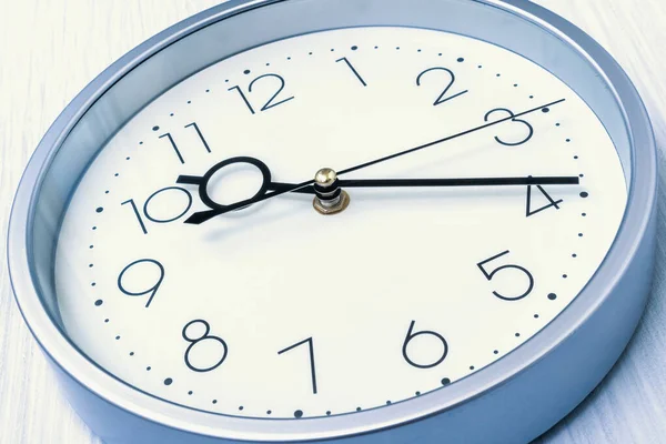 Dial Relógio Parede Estilo Clássico Close — Fotografia de Stock