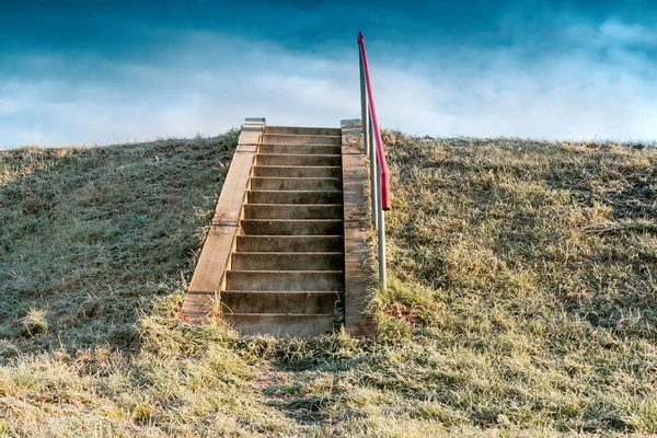 Escaleras Cielo Lugar Del Significado Del Camino Hacia Éxito Camino —  Fotos de Stock