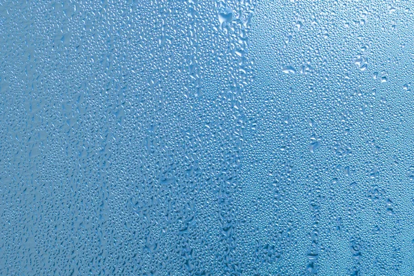 Fond Condensation Naturelle Eau Verre Fenêtre Avec Une Humidité Air — Photo