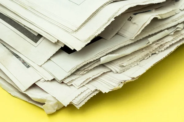 Yığılmış Gazeteler Yakın Görünüm — Stok fotoğraf