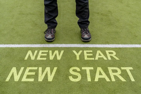 Nieuwjaar New Start Resolution Concept — Stockfoto