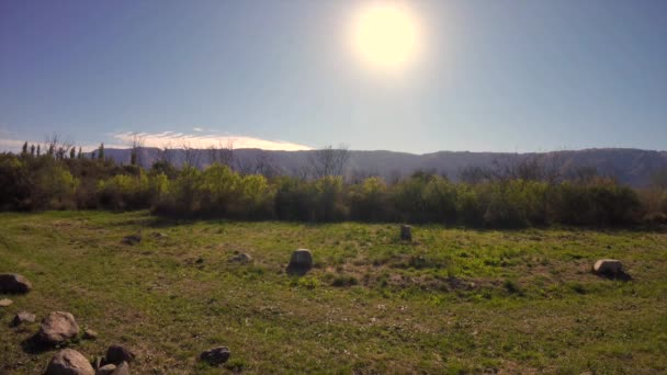 Zvuky Přírody Úžasnou Scenérii Pohoří Los Comochingones Villa Merlo San — Stock video