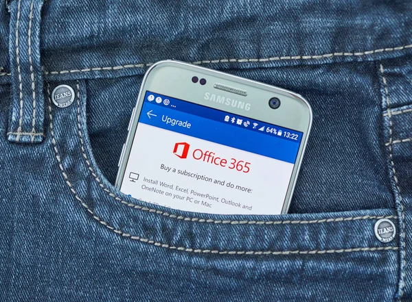 Монреаль Вересня 2018 Microsoft Office Мобільних App Microsoft Office Родина — стокове фото