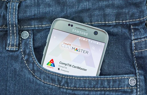 Монреаль Канада Вересня 2018 App Comptia Certmaster Comptia Certmaster Практика — стокове фото