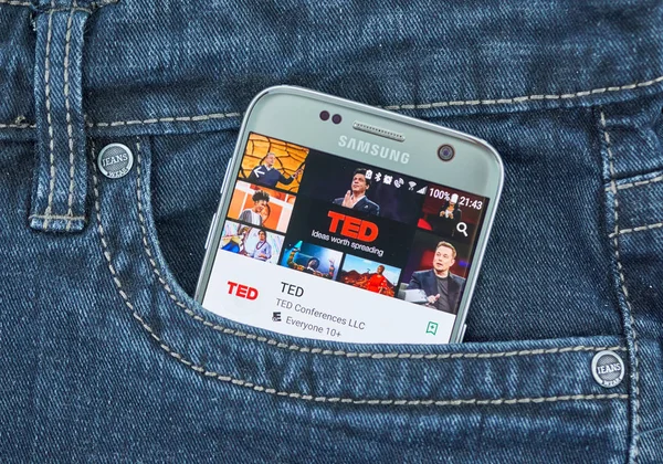 Монреаль Вересня 2018 Тед Мобільних App Тов Конференції Ted Організаціями — стокове фото