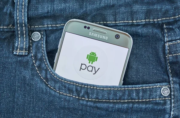 Montreal Canada September 2018 Google Pay App Die Anwendung Ist — Stockfoto