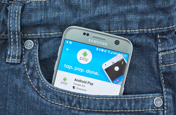 Montreal Canada September 2018 Google Pay App Application Online Payment — Stock Photo, Image