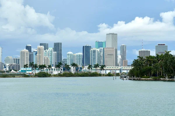 Miami Amerikai Egyesült Államok 2018 Augusztus Miami Festői Kilátást Skyline — Stock Fotó