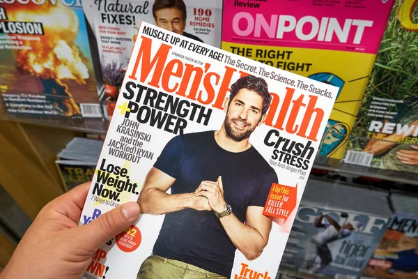 Miami États Unis Août 2018 Magazine Mens Health Main Men — Photo