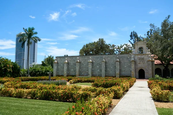 Het Oude Spaanse Klooster Miami Florida Verenigde Staten — Stockfoto