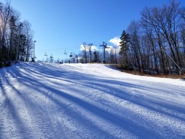 Saint-Sauveur, Kanada Sezon başında Kayak akşam