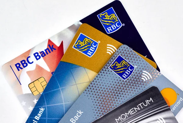 Montreal Canada September 2018 Royal Bank Canada Plastic Payment Cards — Stock Photo, Image