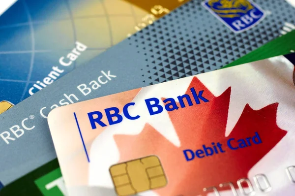 Montreal Canada September 2018 Royal Bank Canada Plastic Payment Cards — Stock Photo, Image