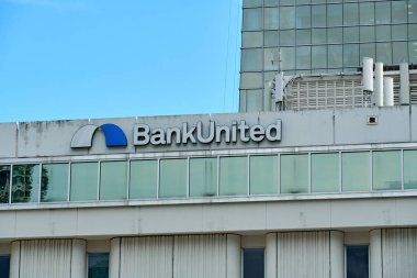 Miami, Amerika Birleşik Devletleri - 22 Ağustos 2018 banka Miami Florida'da Amerika