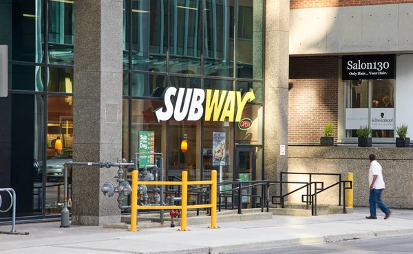 Ottawa Canada May 2018 Subway Fast Food Restaurant Ottawa — Stock Photo, Image