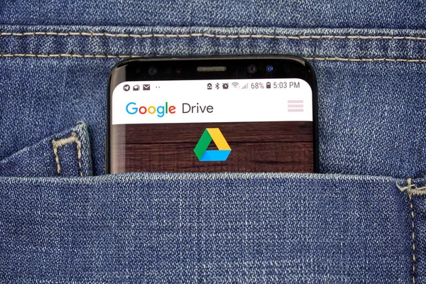 Montreal Canadá Octubre 2018 Google Drive Aplicación Pantalla Google Drive —  Fotos de Stock