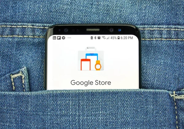 Montreal Canada Ottobre 2018 Google Store Sullo Schermo Google Store — Foto Stock