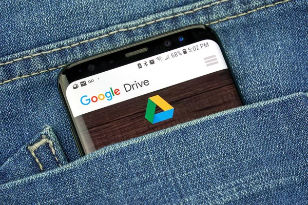 Montreal Kanada 2018 Október Google Drive App Képernyőn Google Meghajtó — Stock Fotó