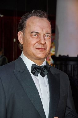 Montreal, Kanada - 23 Eylül 2018: Thomas Hanks, ABD'li aktör ve film yapımcısı. Balmumu Müzesi Grevin Montreal, Quebec, Kanada