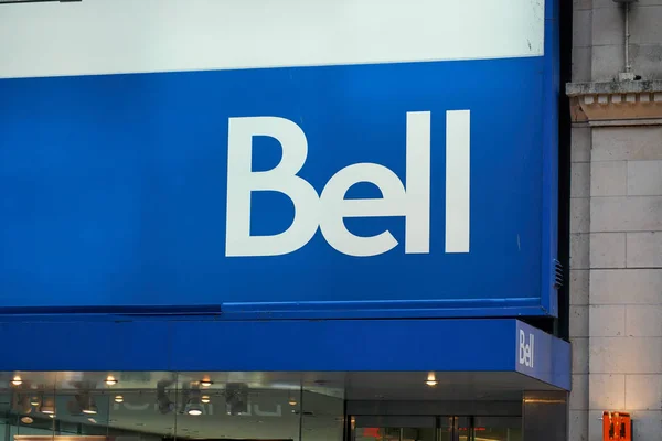Montreal Canada October 2018 Bell Canada Office Sign Bell Canada — Stock Photo, Image