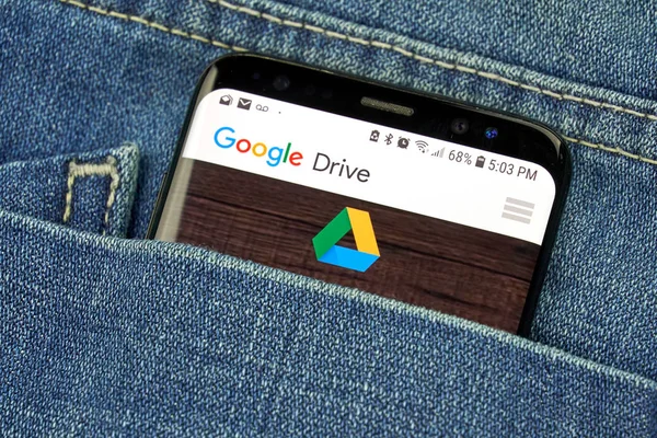 Montreal Canadá Octubre 2018 Google Drive Aplicación Pantalla Google Drive — Foto de Stock